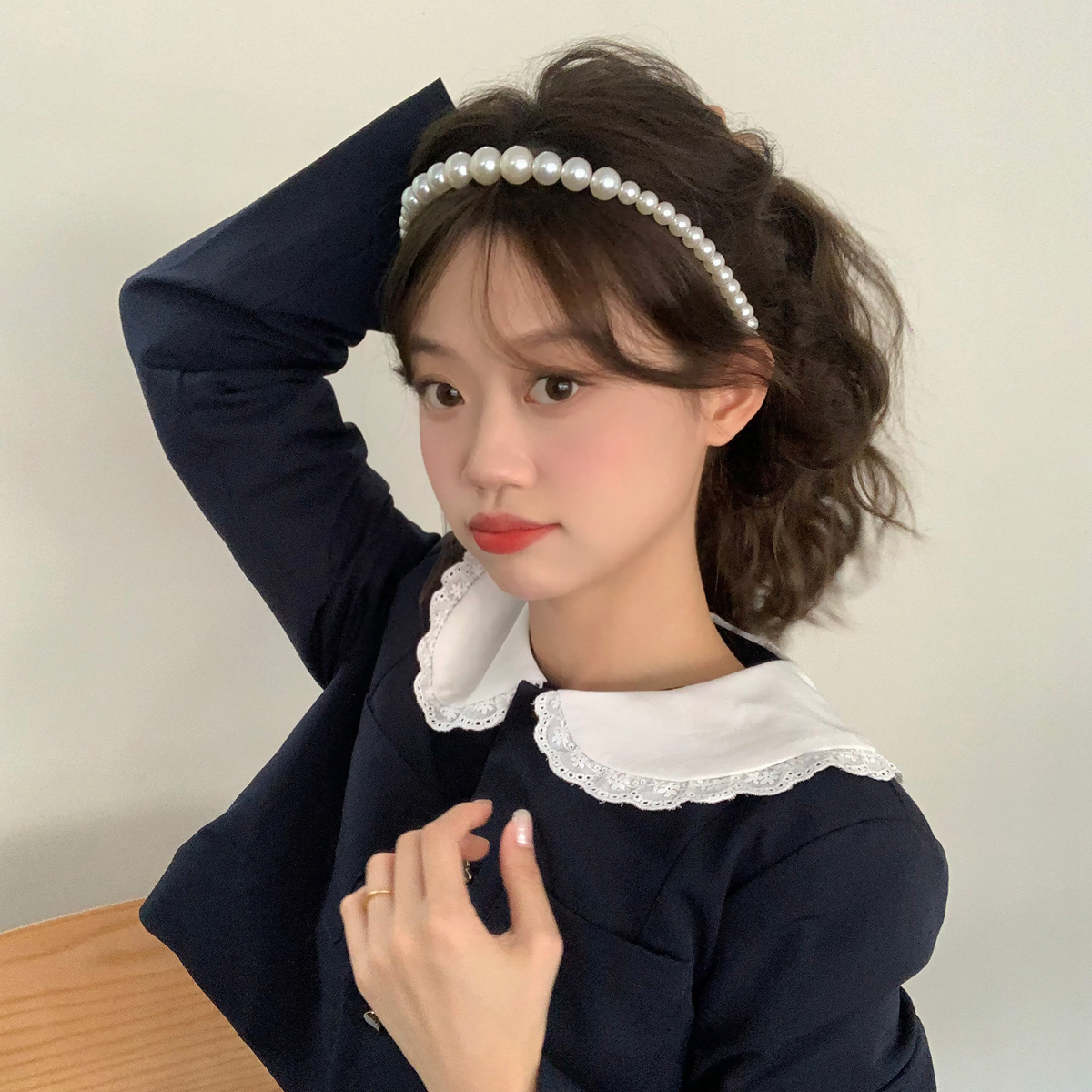 复古少女简约百搭发箍头箍压发发卡淑女气质发带头饰发饰女