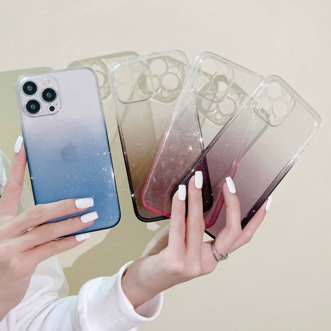 星辰闪粉玻璃壳苹果手机壳iPhone14/iPhone13Promax/iPhone12pro