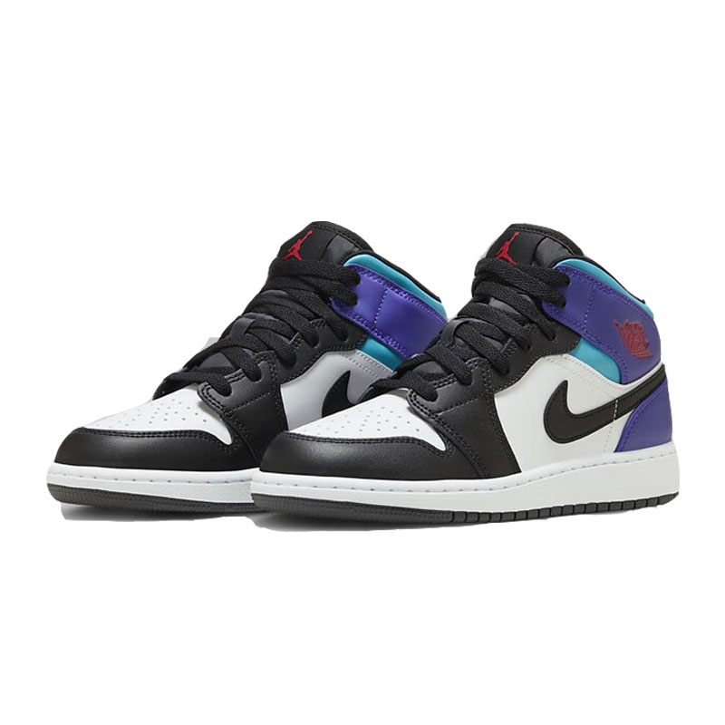 Nike/耐克 AIR JORDAN 1 MID (GS)经典时尚女款篮球鞋DQ8423-154