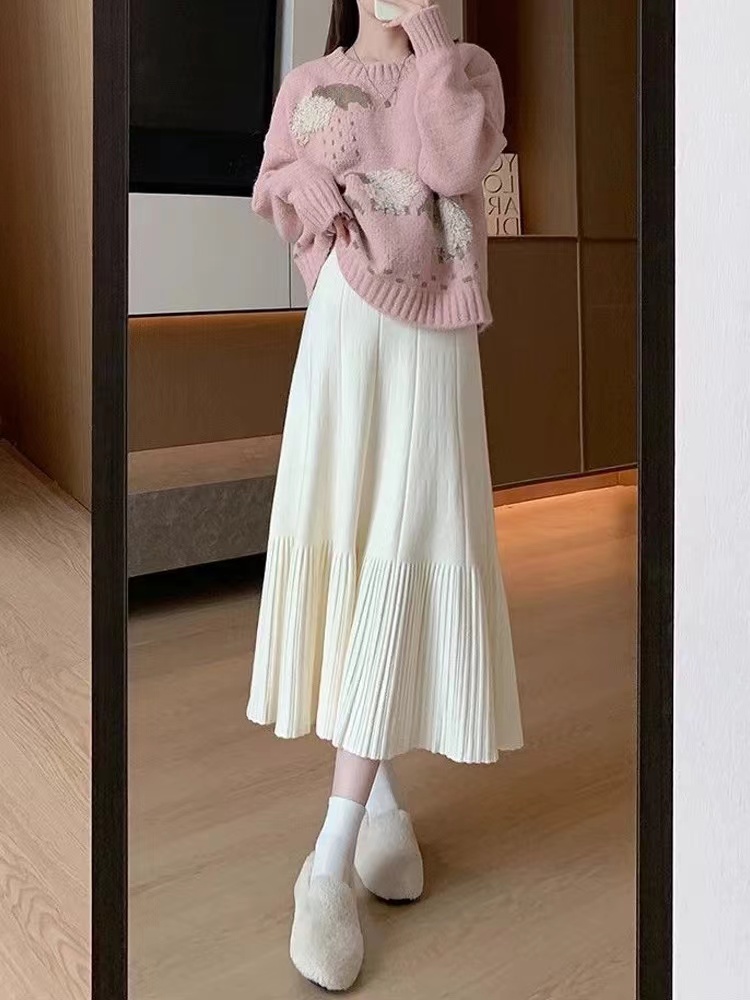 11-百搭 针织 鱼尾 半身裙 【均码】旗袍