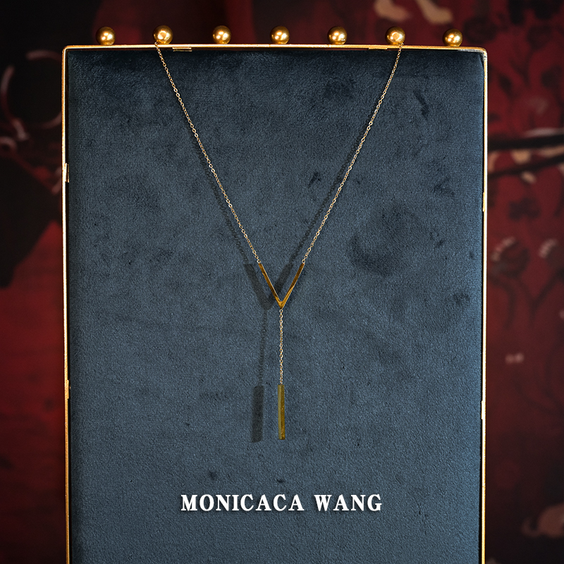 钛钢项链 【MONICACA WANG】新款高级设计款项链XL-083