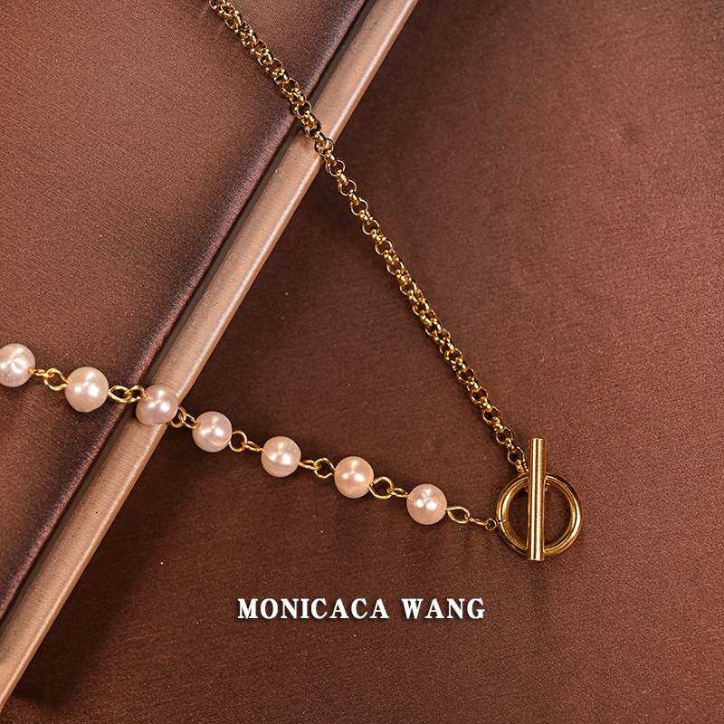 钛钢树脂项链 【MONICACA WANG】新款设计师款项链三P649