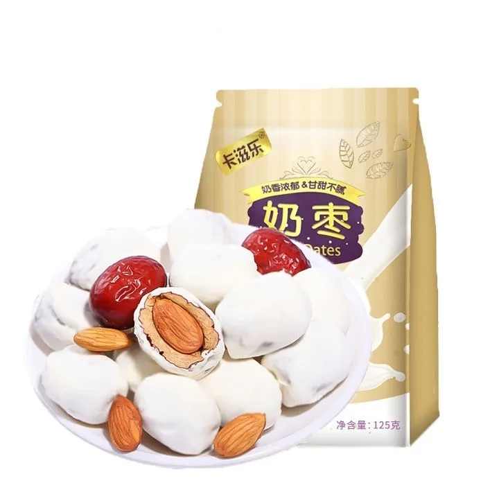 【25.7元5袋】奶枣内含巴旦木爆款居家囤货零食食品即食爆款奶香味