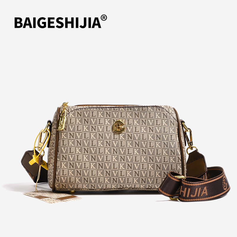 东承高奢 | 轻奢时尚百搭潮单肩斜挎包（长23宽12高18）2806卡其