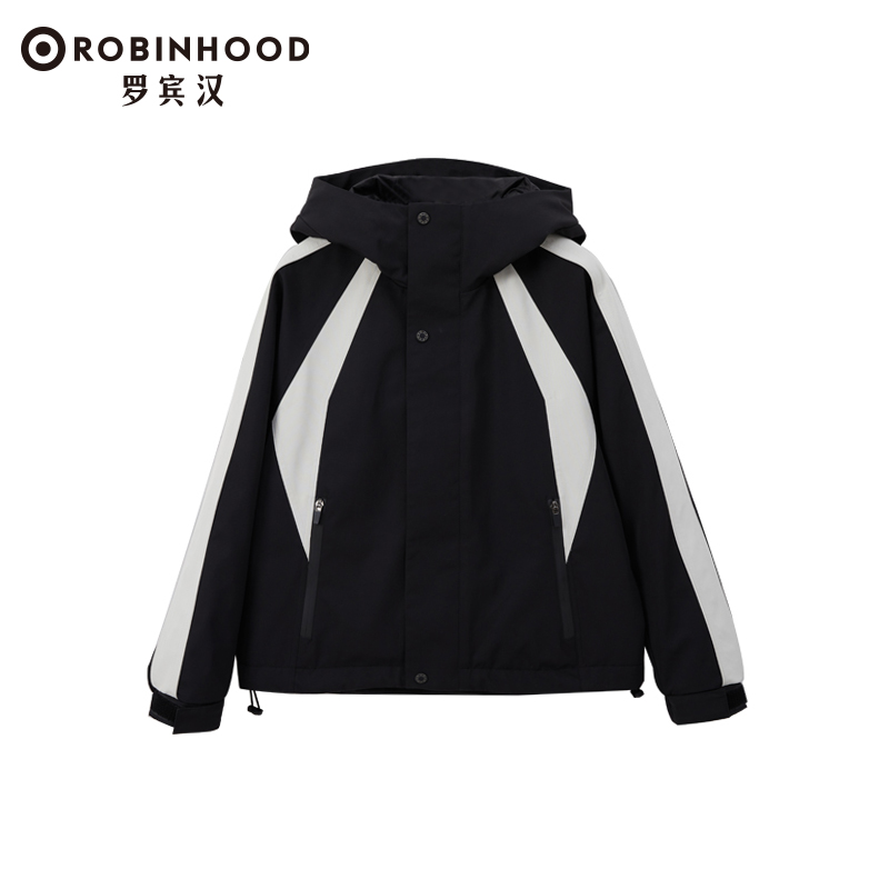 【ROBINHOOD/罗宾汉】户外防风鹅绒登山休闲时尚短款羽绒服外套