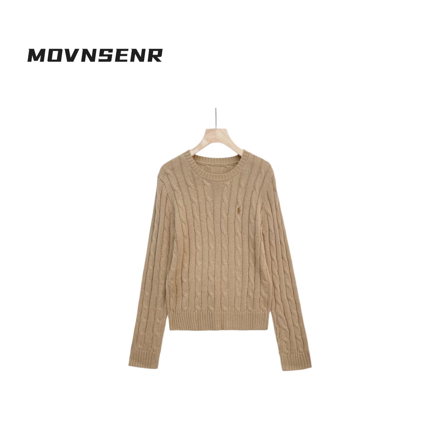 MOVNSENR 「贵尔玛」修身版绞花编结针织毛衫VW00052
