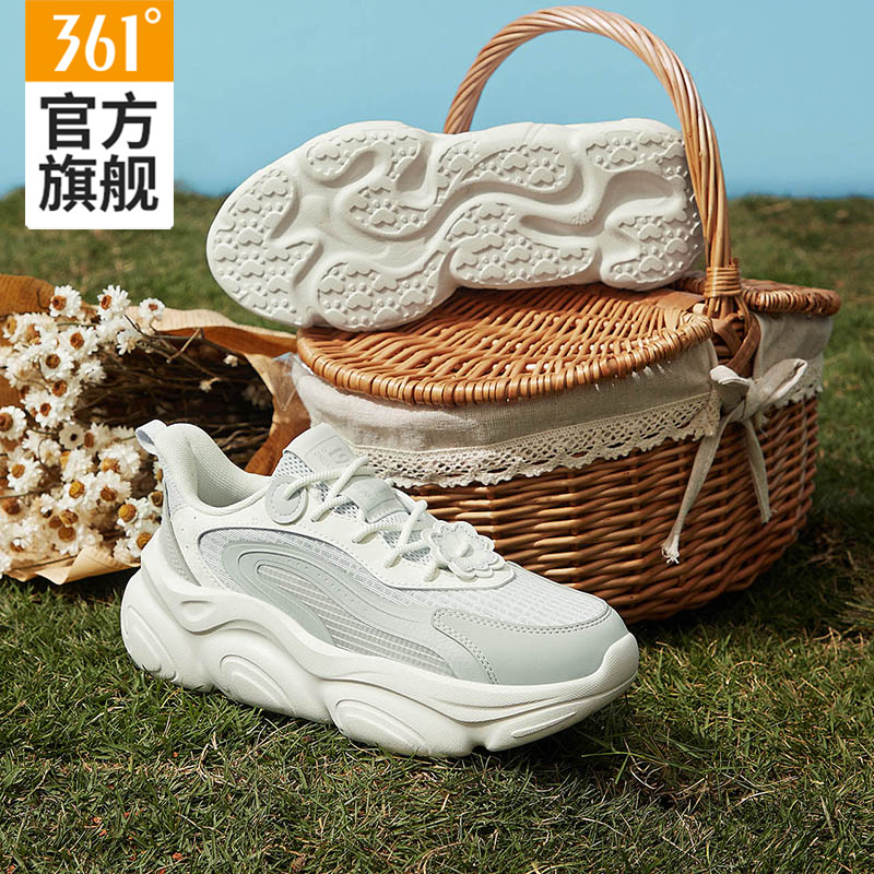 361°猫爪|女鞋运动鞋2023夏季新款透气厚底增高老爹鞋百搭休闲鞋