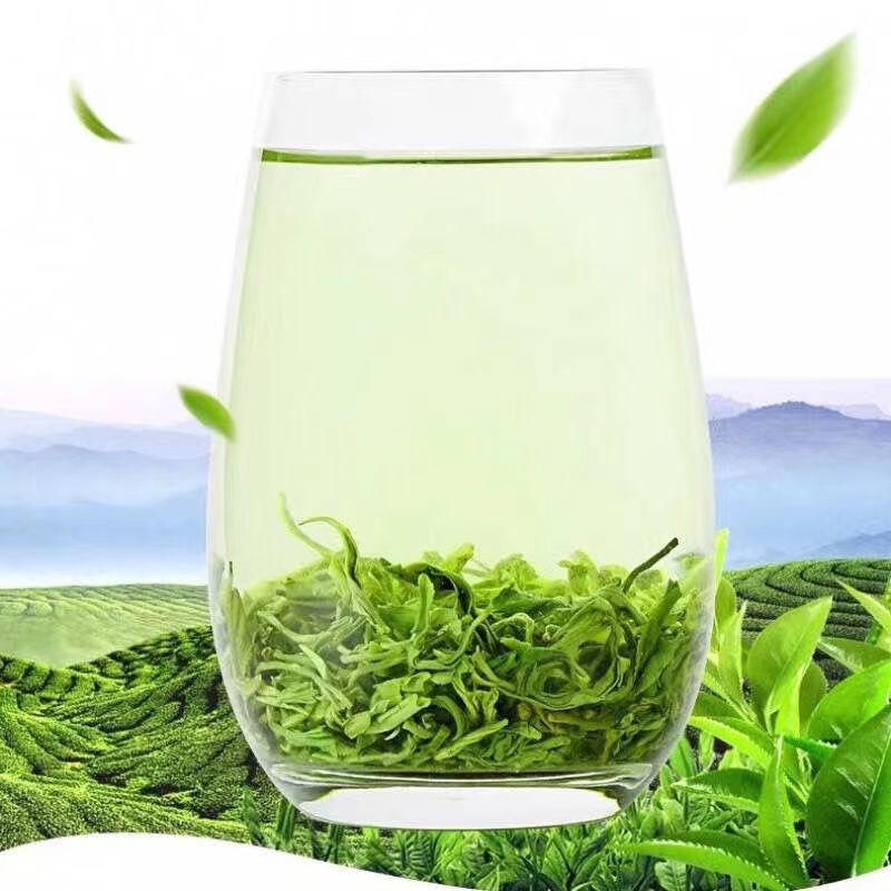 Z恩施春茶正宗硒茶炒青高山云雾绿茶浓香耐泡茶汤鹅黄嫩绿板栗香