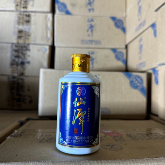 潭酒小仙潭酱香型白酒53度100ml