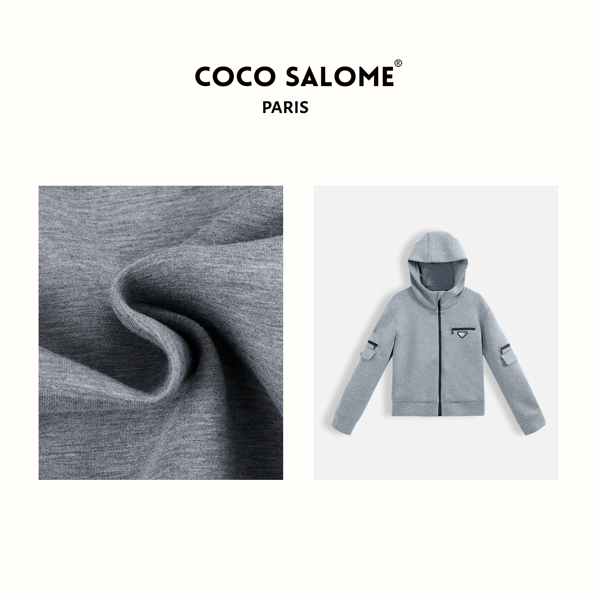 彬彬&COCO【黑猫警长】2023秋冬面料洋气潮牌街头时尚服外套