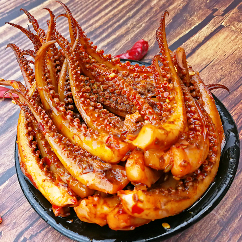 【15.9元20包】湘山红铁板鱿鱼丝香辣味鱿鱼须片仔麻辣海鲜即食零