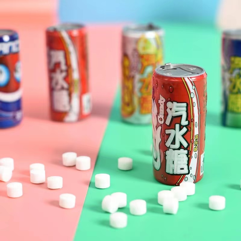 万圣节汽水糖8090后童年怀旧零食可乐味雪碧味气爆糖儿童可爱糖果