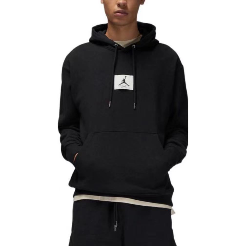 Nike/耐克jordan男子休闲冬款连帽篮球运动套头衫AJ卫衣黑色