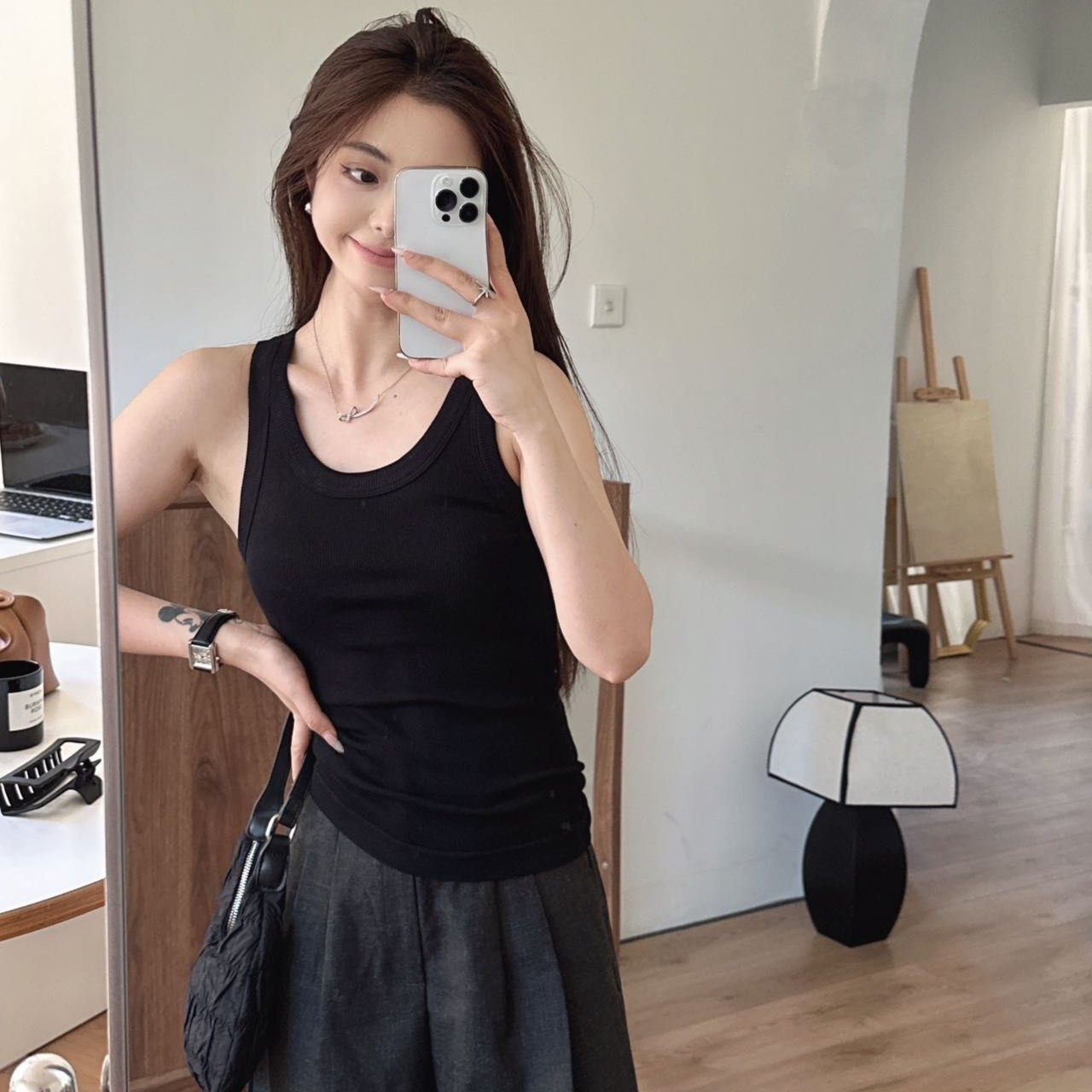 门店299！【羊绒蛋白】东大门毛圈发热背心