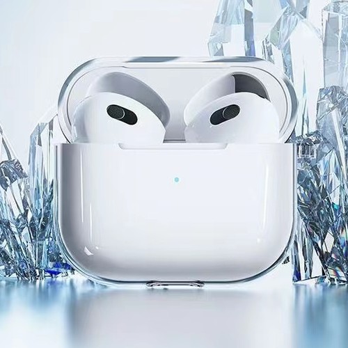 华强北四代透明保护套airpods3 苹果蓝牙耳机壳防尘套简约