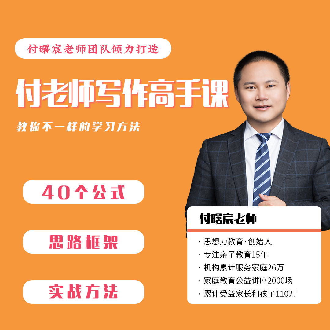 付老师写作高手课