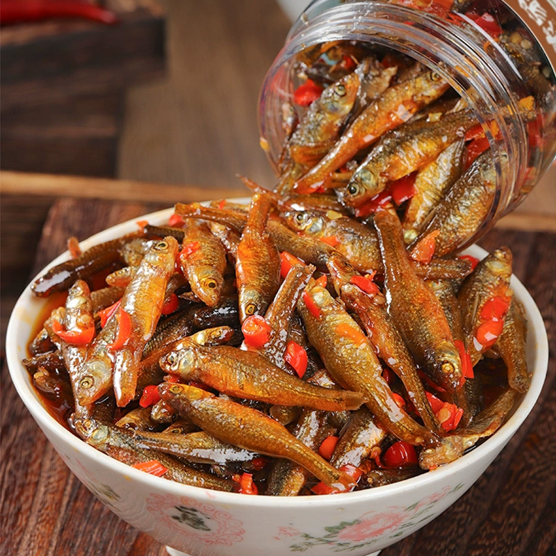 香辣柴火鱼280g/瓶农家小鱼仔毛毛鱼小吃零食下饭菜瓶装开盖即食