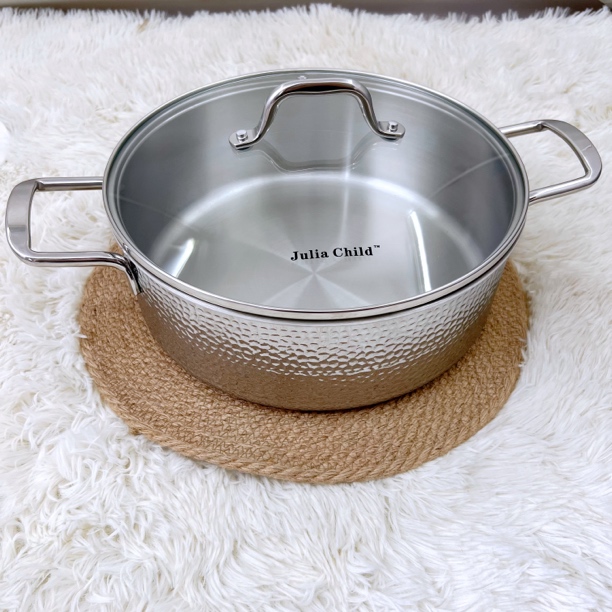 Julia Child 28cm锤纹汤锅火锅 高约10cm