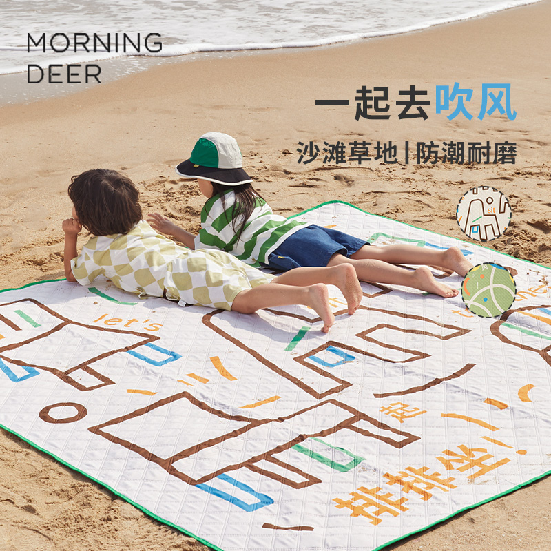 【新品超声波野餐垫】鹿早户外牛津户外防潮垫便携防水地垫出游SC