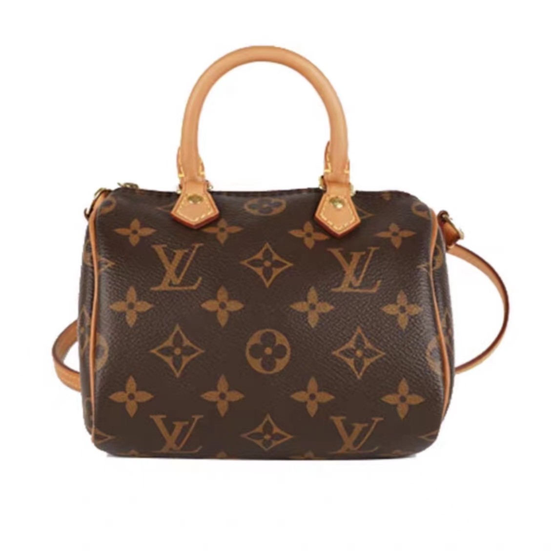 95新 LouisVuitton/路易威登 LV 全原老花speedy nano枕头包 木子