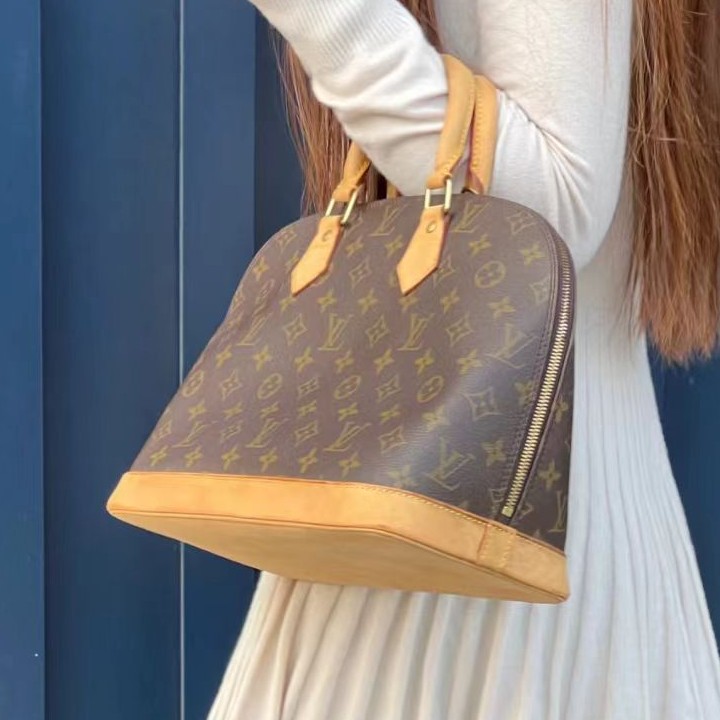 95新 LouisVuitton/路易威登  lv包包 中号老花贝壳 斜跨包菜菜