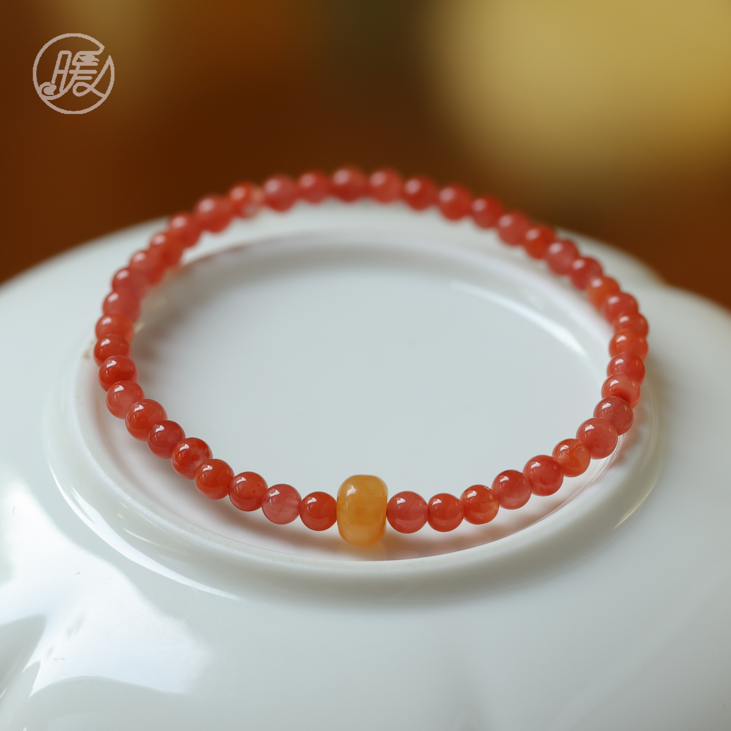 单圈玛瑙手串搭配路路通配饰手链H1968多样性发颜色微差