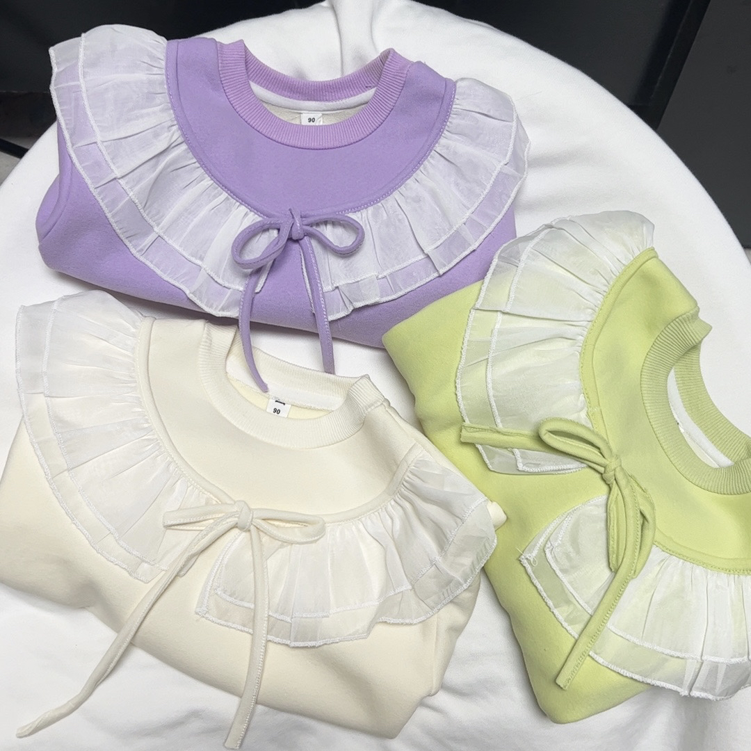 10607秋冬新款女童休闲加绒卫衣