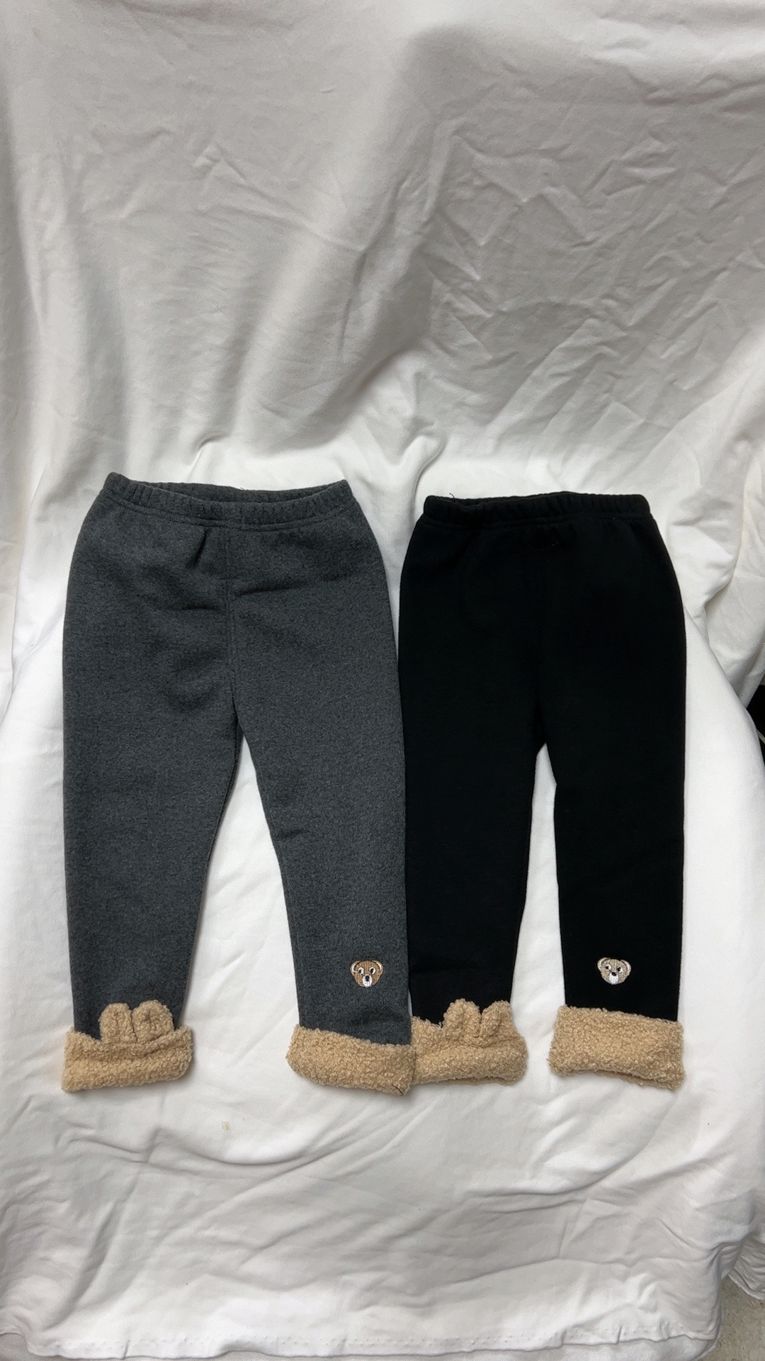 66890秋冬新款女童加绒打底裤裤子