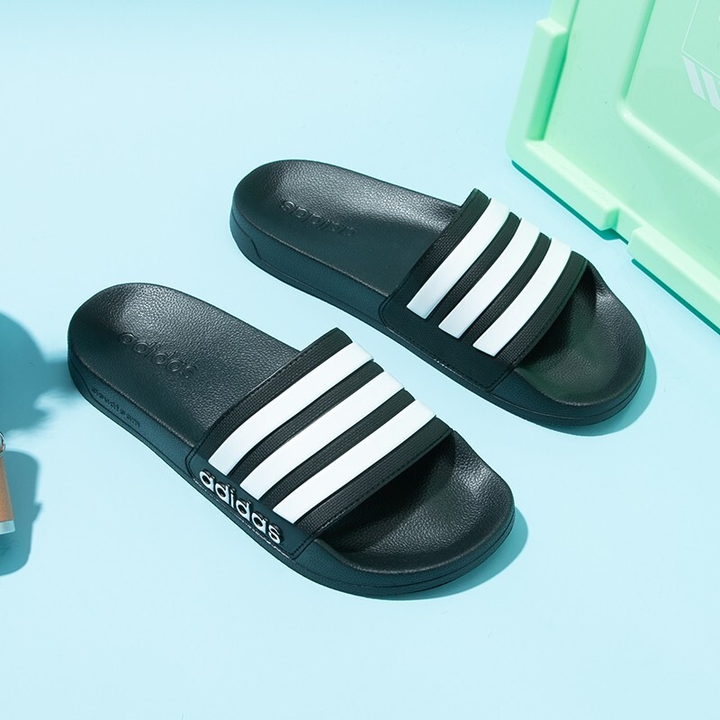 adidas/阿迪达斯男女夏季潮流休闲条纹运动拖鞋 FZ2852