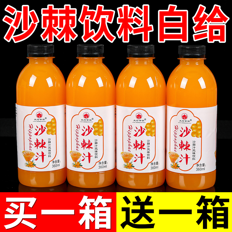 【买一箱送一箱】沙棘汁果味饮料沙棘解渴果汁厂家直销整件批发便宜