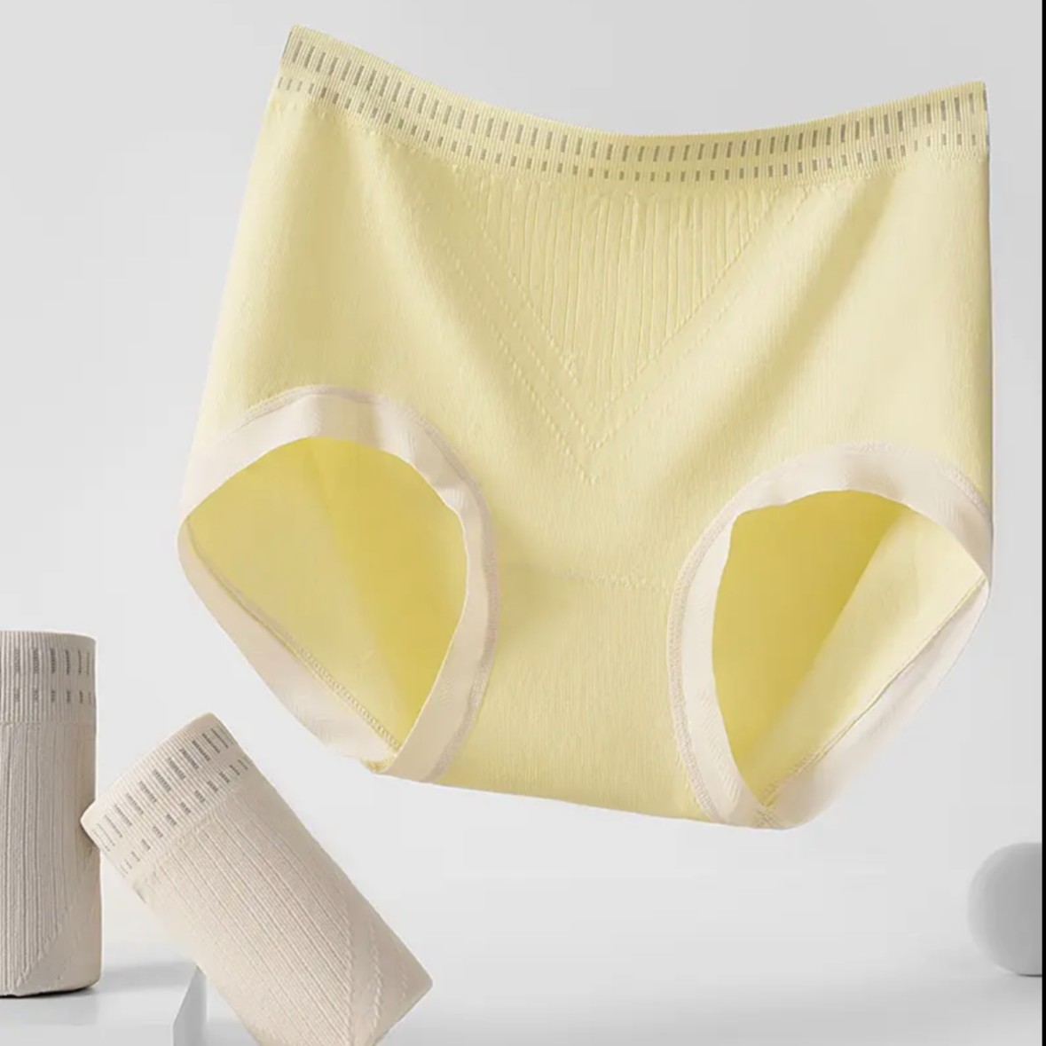 Cotton/棉棉 纯棉5A聚乳酸抗菌底档 中腰无痕亲肤高弹内裤