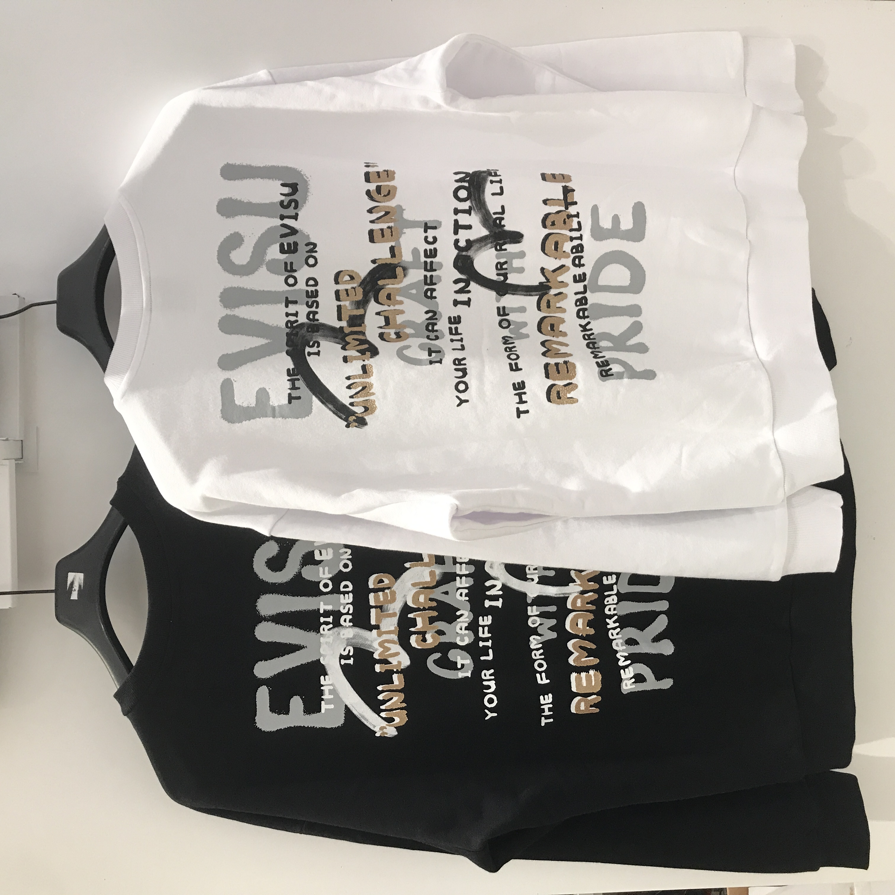 Evisu914韩国代购福神专柜正品折扣纯色休闲圆领情侣款卫衣长袖秋