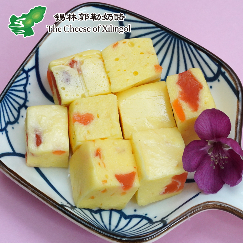 内蒙古特产水果奶块传统手工奶块 奶制品即食休闲零食水果奶块3盒