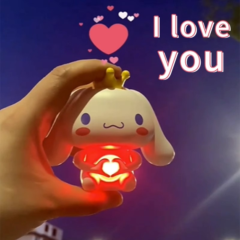 会说i love you玉桂狗会比心表白送男友送女友生日礼物发光小玩具