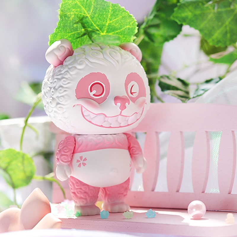 潘达嘟嘟色彩斑斓隐藏夜光彩虹小丑黑白夜蓝粉樱花一代