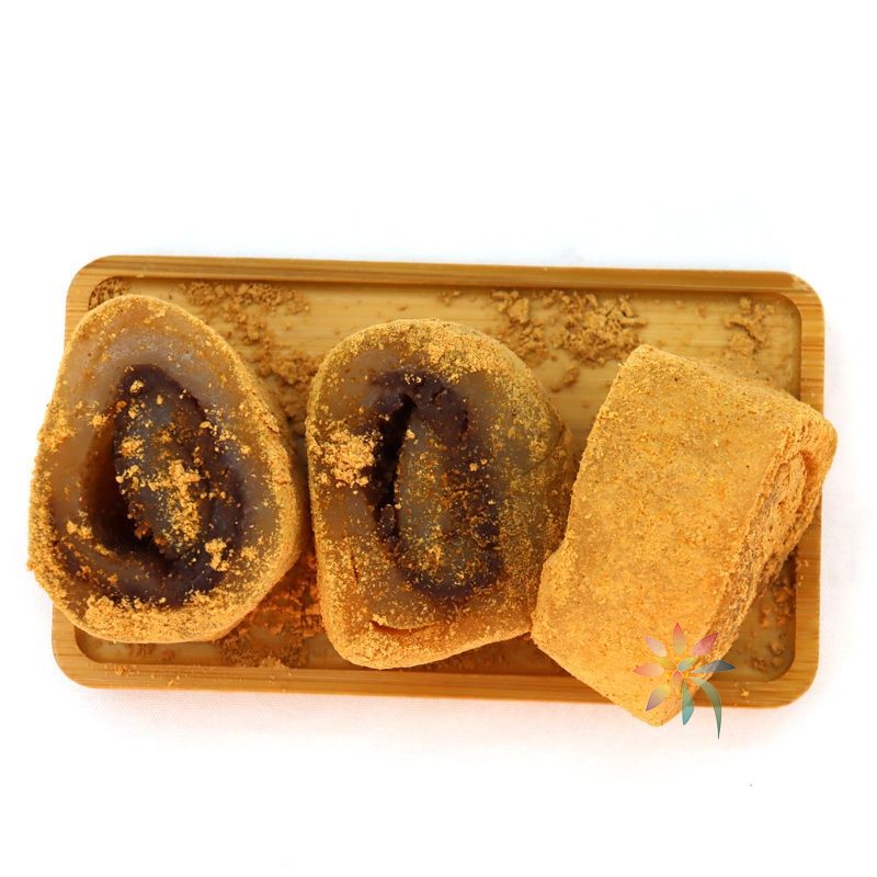 驴打滚豆面卷子北京风味打糕驴打滚原味豆沙味糯米糍/0lb蔬菜组合