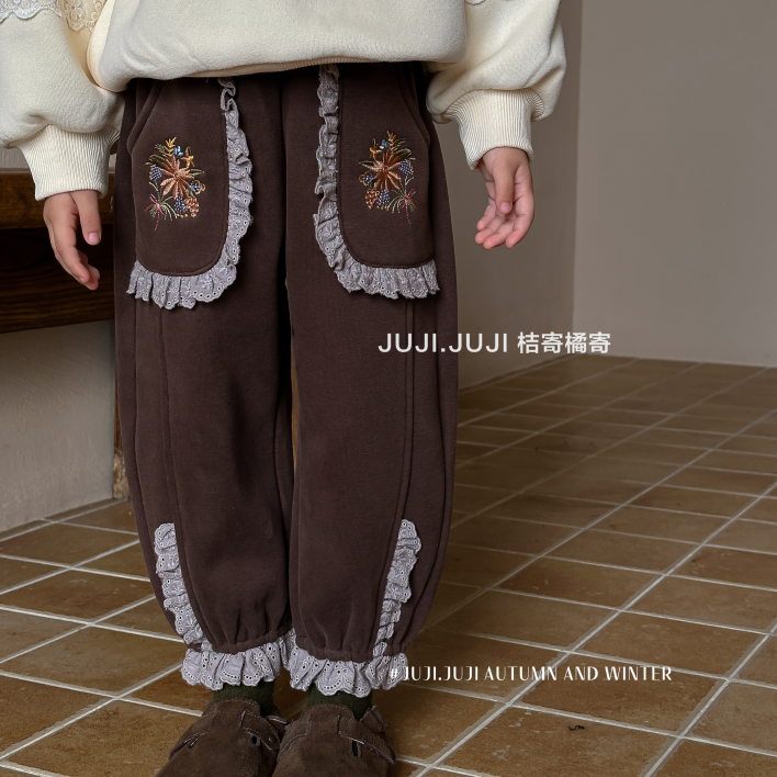 【现货】juji•橘寄冬日暖阳花苞裤8130咖啡 星妈专属