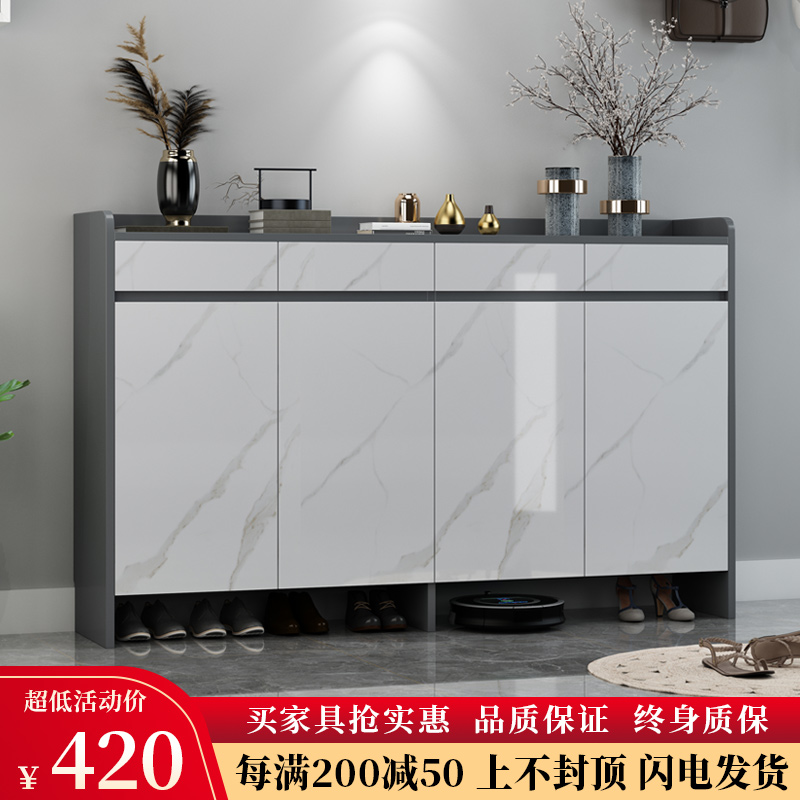 鞋柜家用门口大容量简约现代玄关储物柜轻奢收纳柜一体多功能鞋架