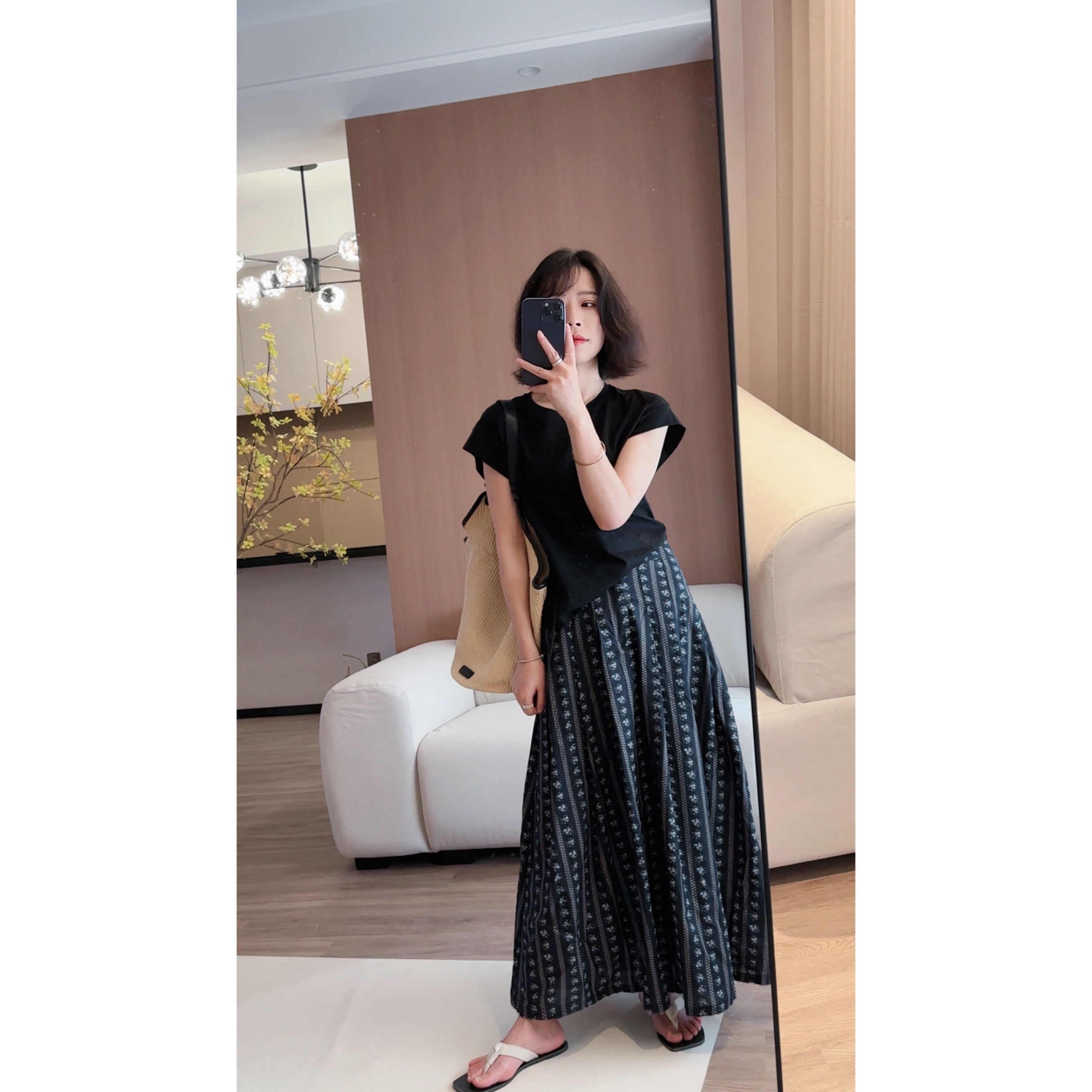 【清】2025年夏季新款气质显瘦收腰小众赫本风半身裙