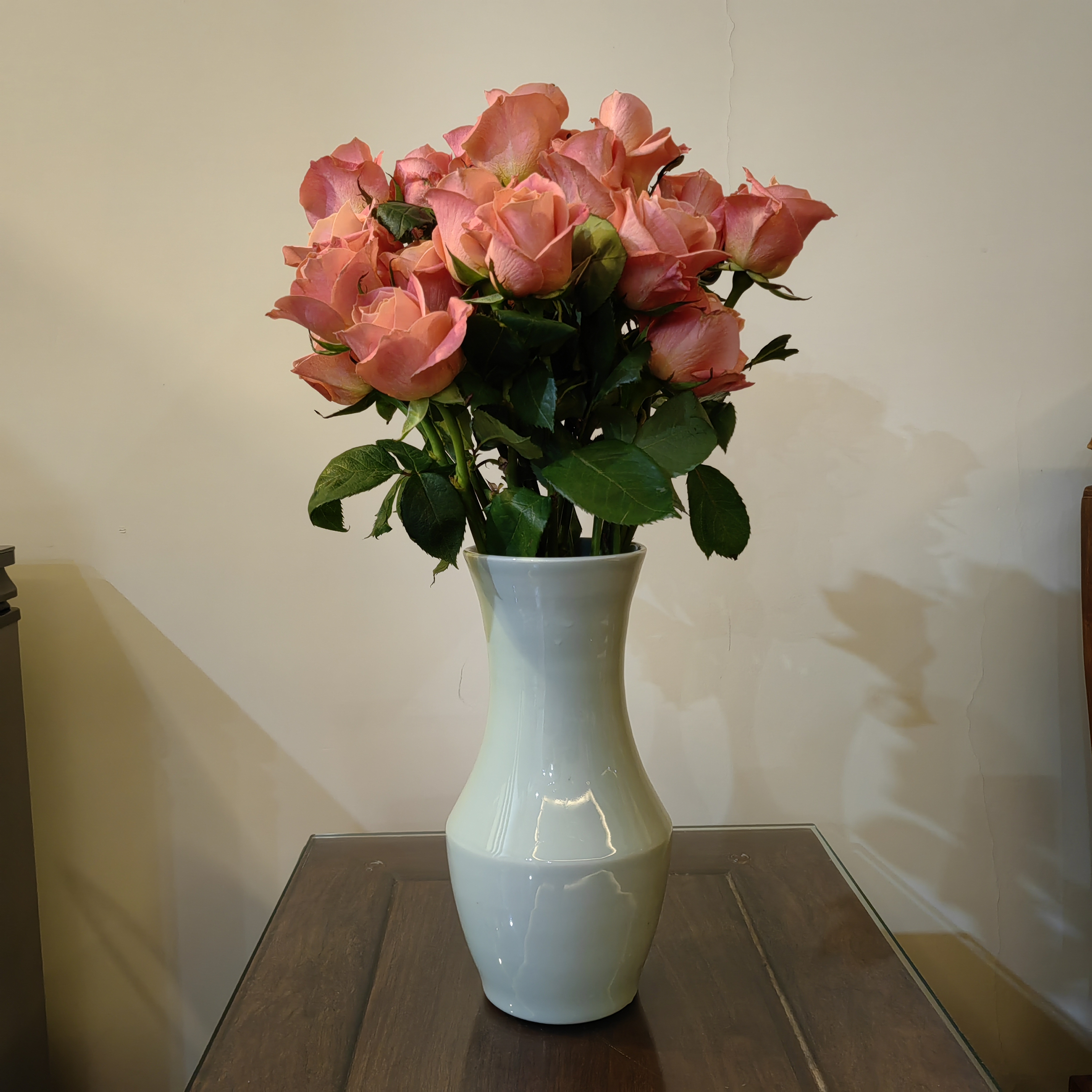 景德镇全手工百合玫瑰鲜花专用花瓶水培花瓶