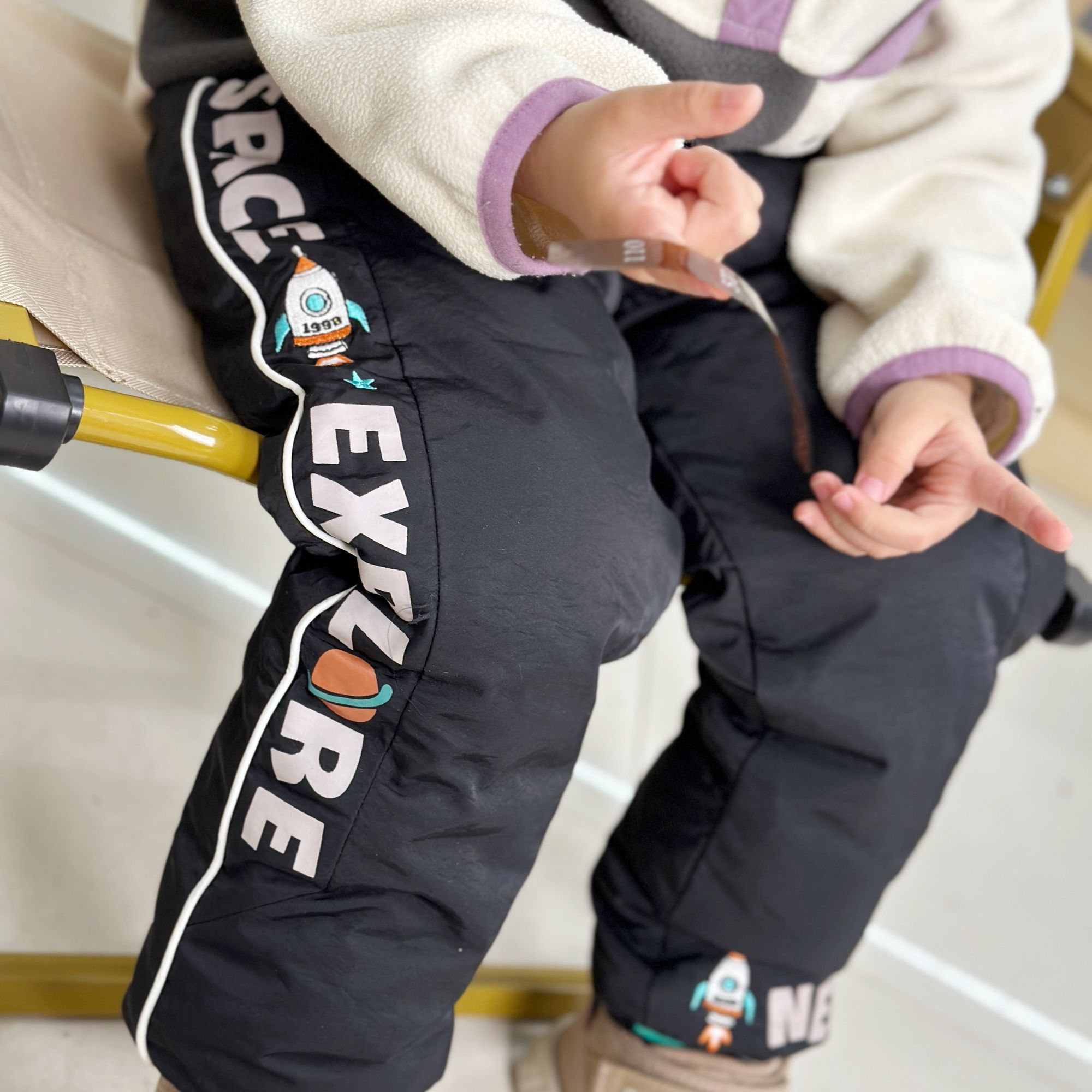 k3053男童羽绒裤冬季儿童夹棉保暖裤子棉裤儿童裤黑色小童加绒
