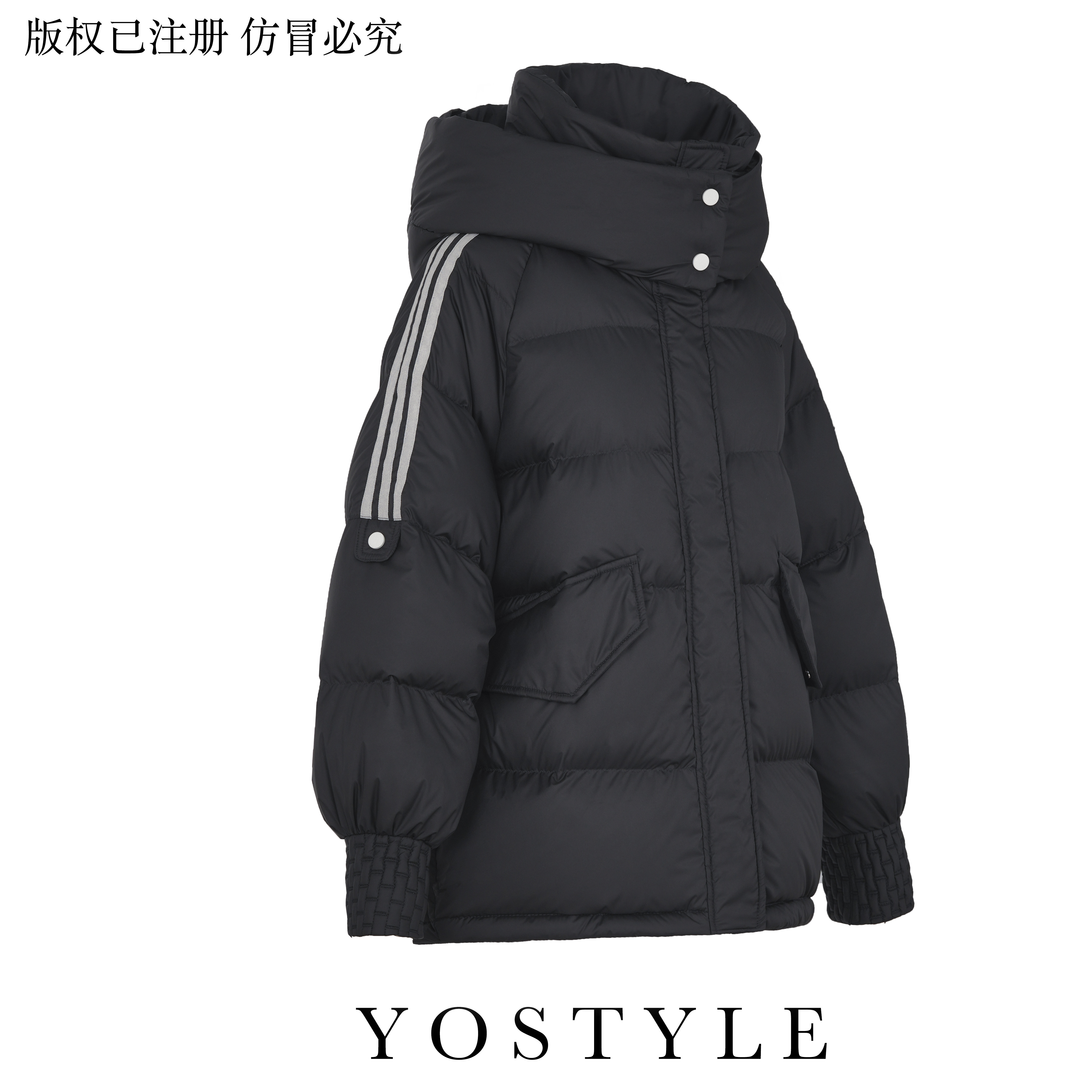 【大表姐专属】90白鸭绒短款羽绒服2023年冬新款宽松连帽保暖TL583