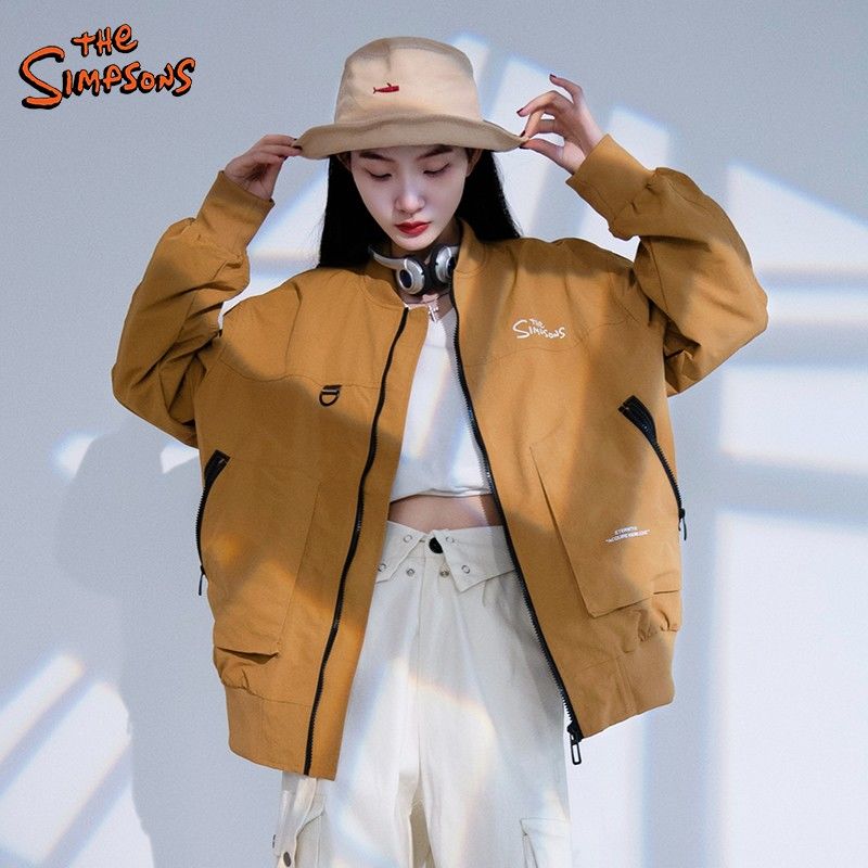 【辛普森一家】外套女款潮流时尚百搭棒球领上衣23003