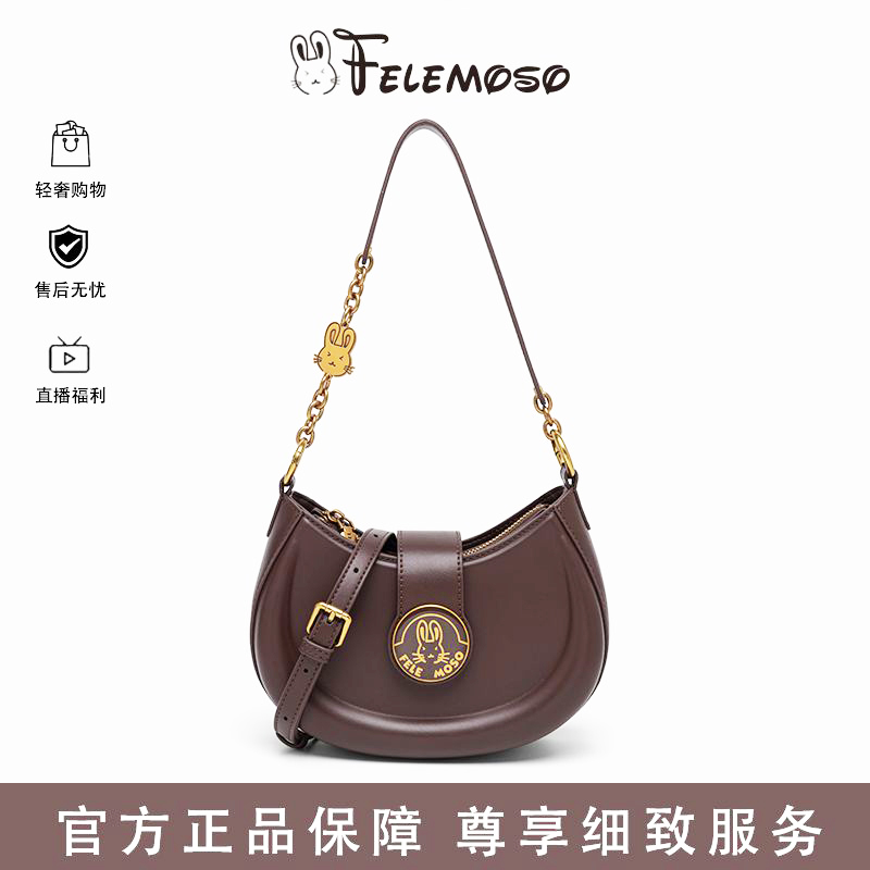FELEMOSO/猫咪时袋欧风时尚甜甜圈单肩斜挎包