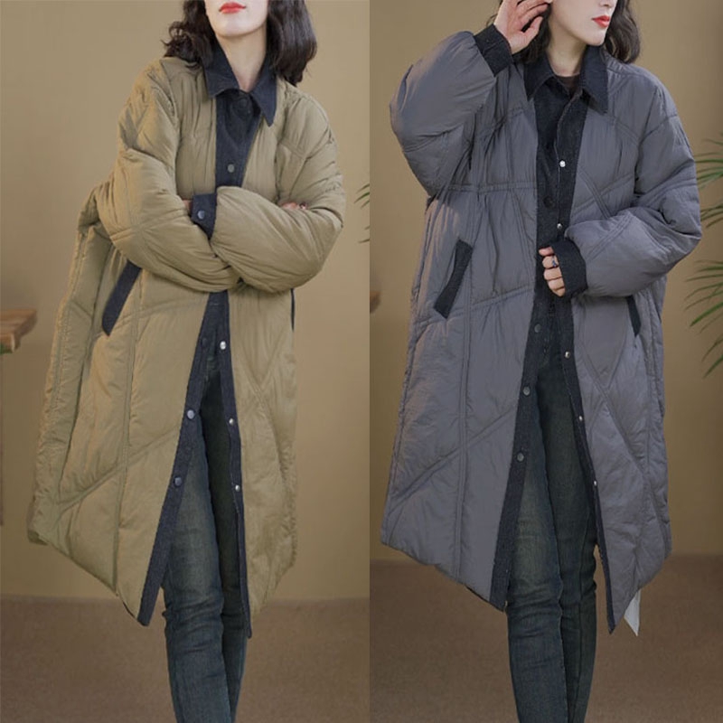 5628  冬季新款宽松百搭时尚休闲翻领外套