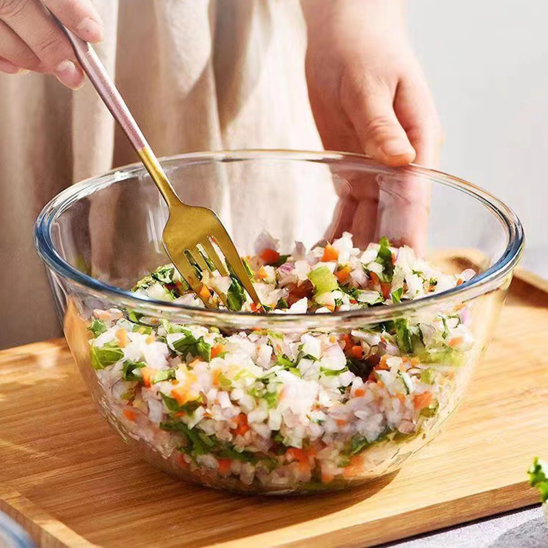 佰乐扣BAILOCK 玻璃沙拉碗 2100ML  到手2只装