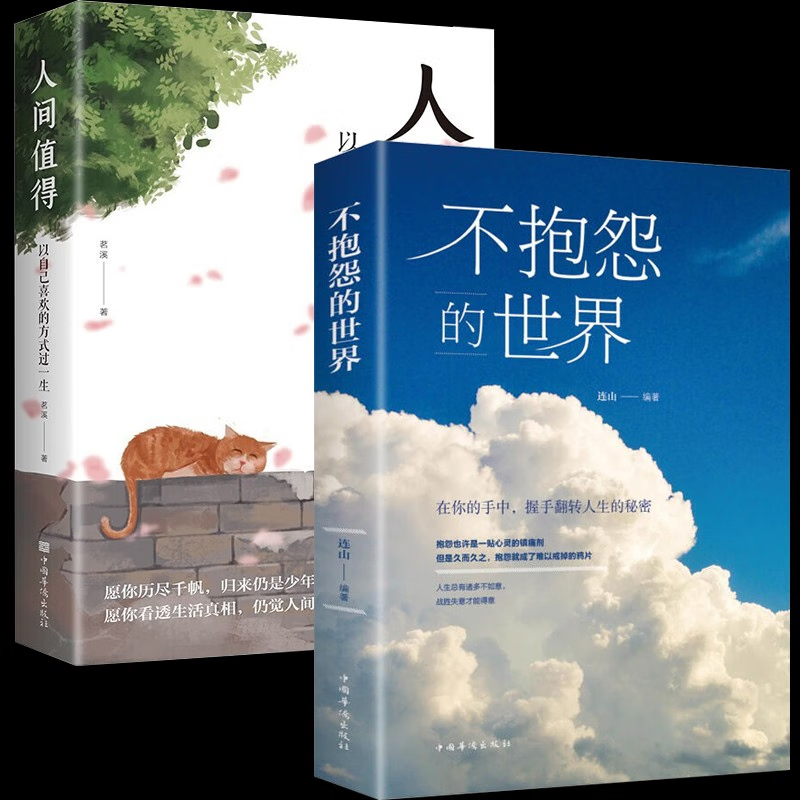 正版推荐不抱怨的世界正版人间值得正能量青春文学成