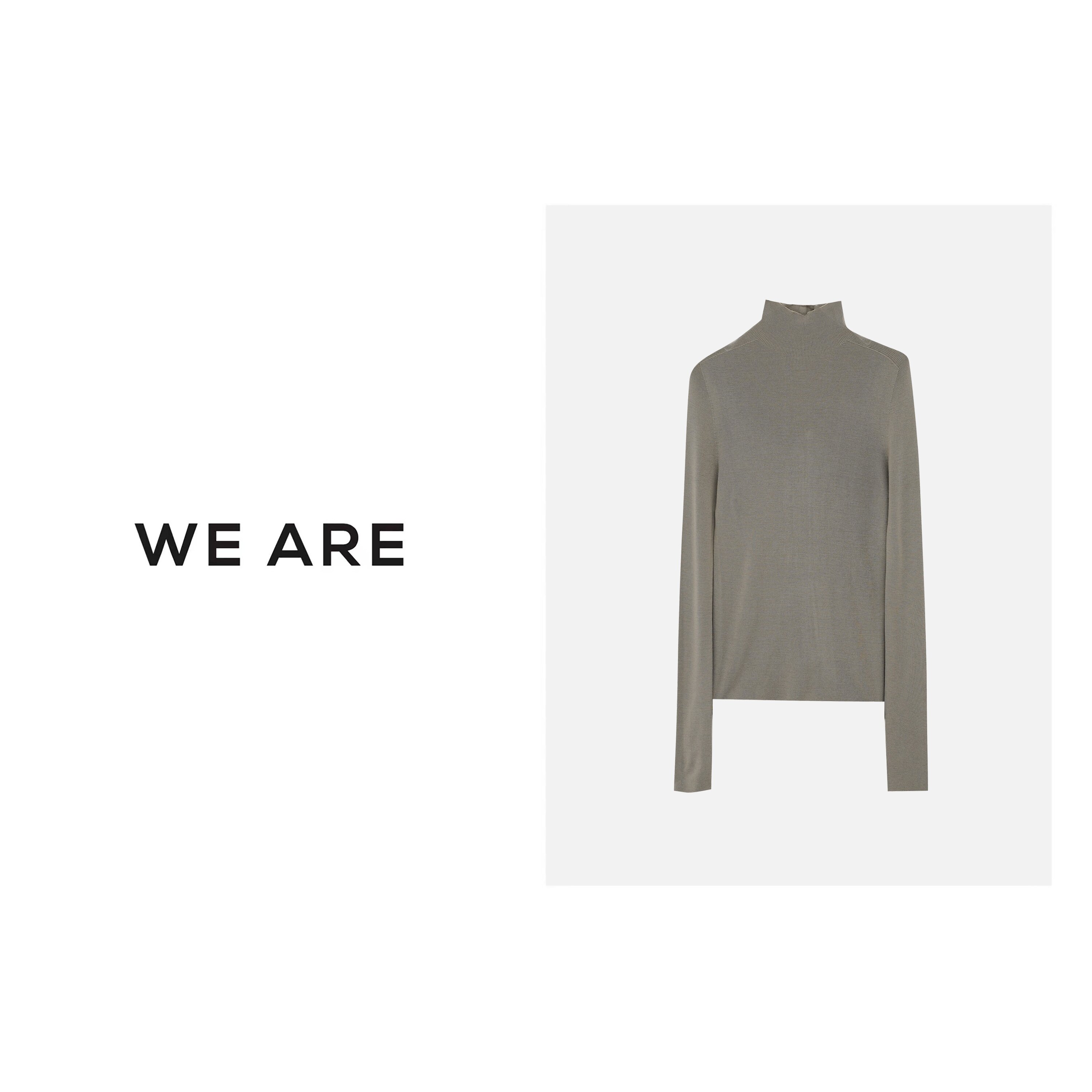 《WE ARE》R1971**Biella 扬子 140S 极细羊毛 无缝一体 高领羊毛衫