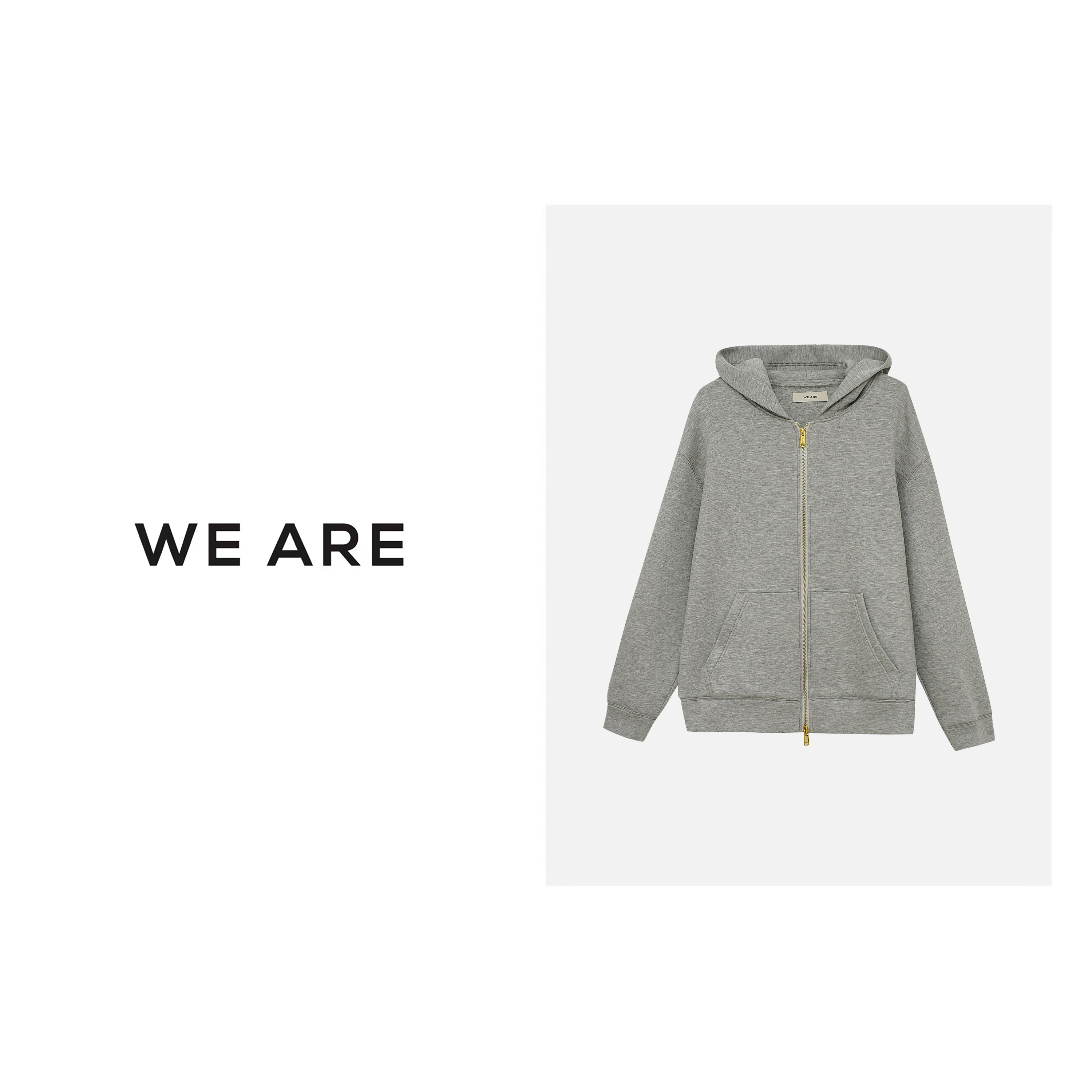 《WE ARE》22922**Miu 美式复古 双开头拉链  卫衣 外套(超柔软）