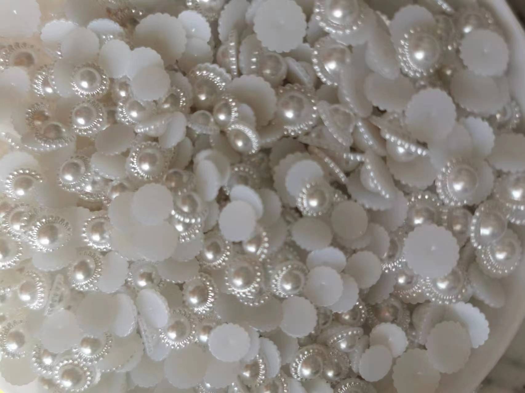 13mm9mm混合半面平底太阳花多种款式线珠通用服装辅料手工DIY